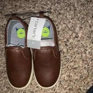 Brand New Carter’s Brown Slip On Casual Shoes 11